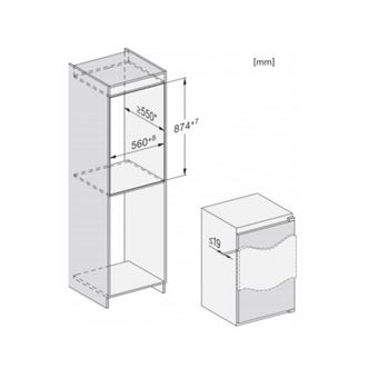 MIELE Réfrigérateur encastrable 1 porte K 7114 E