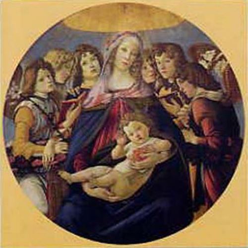 Sandro Botticelli Poster Reproduction - Madonna Della Melagrana (50x50 cm)