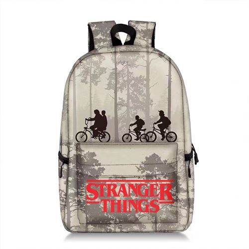 Sac à Dos Stranger Things pour Garçon et fille (SD1140) 28*14*47 cm Gris