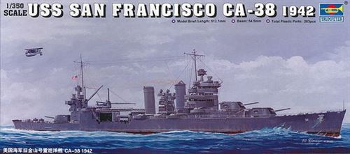 Uss San Francisco Ca-38 - 1:350e - Trumpeter