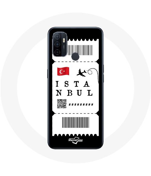 Coque Oppo A53 Billet d'avion Istanbul Maniacase