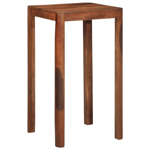 Non Communiqué Couleur Miel Table De Bar 60 X 60 X 107 Cm Bois Massif D Acacia