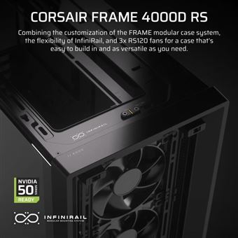 Boîtier PC - FRAME 4000D RS - Moyen-tour - Noir - CC-9011312-WW