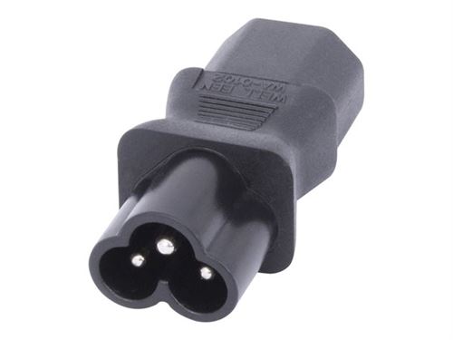 Lindy - Adaptateur secteur - IEC 60320 C6 pour IEC 60320 C13 - 250 V - noir