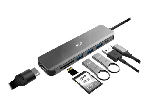 Silicon Power Boost SU20 - Station d'accueil - USB-C 3.2 Gen 1 - HDMI