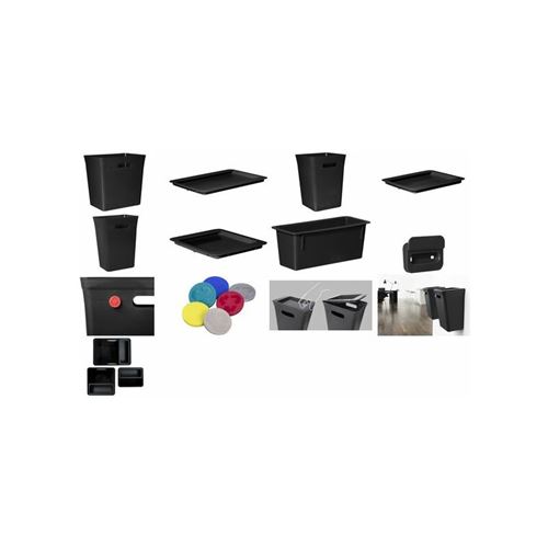 Plast team Poubelle AVEDORE, 20 litres, noir