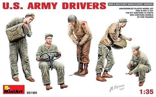 U.s. Army Drivers - 1:35e - Miniart