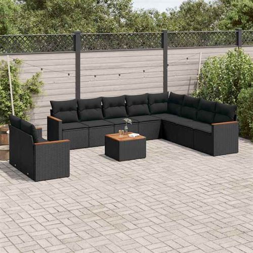 Non Communiqué Beige Salon De Jardin Modulable Vidaxl 12 Pieces Resine Tressee 55 X 62 X 69 Cm 12 Personnes