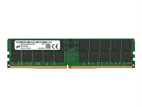 Micron - DDR5 - module - 64 Go - DIMM 288 broches - 5600 MHz / PC5-44800 - CL46 - 1.1 V - mémoire enregistré - ECC