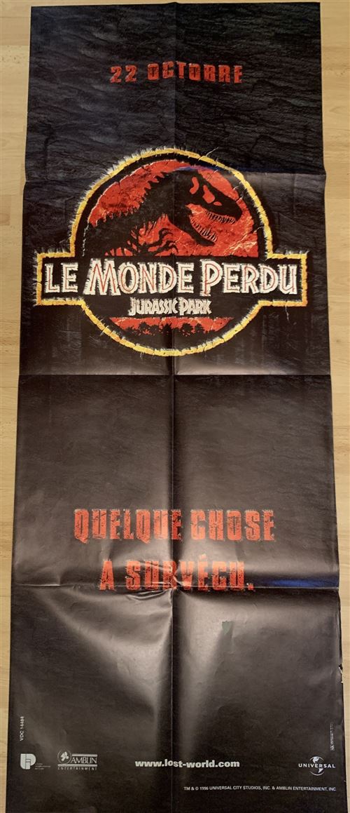Jurassic Park - Le monde Perdu - 60x120cm - Affiche de cinéma originale pliée