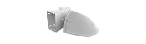 Mobotix - Kit de montage pour caméra - montable sur poteau, montable sur mur - blanc - pour MOBOTIX D71; 7 D71