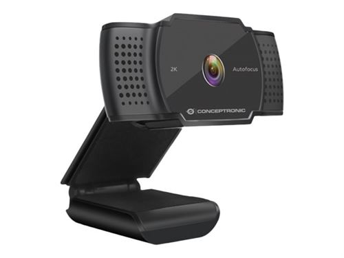 Conceptronic AMDIS02B - Webcam - couleur - 5 MP - 2592 x 1944 - 2K - Focale fixe - audio - USB 2.0 - MJPEG, YUV2 - CC 5 V