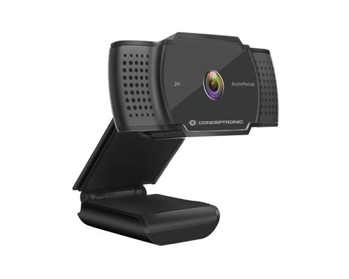 Conceptronic AMDIS 2K-Super-HD-Autofokus-Webcam mit Mikrofon