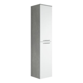 Armoire de rangement de Saturnus Hauteur : 130 cm Blanc - Meuble