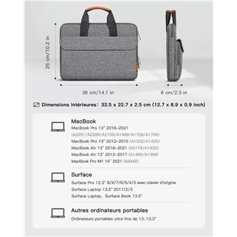 Inateck Housse Ordinateur Portable 13 Pouces pour MacBook Pro M3