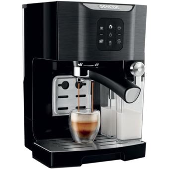 Sencor SES 4040BK - Machine à café avec mousseur à lait - 20 bar - noir - 1