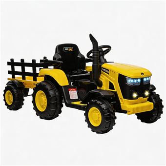 Voiture électrique Tracteur Enfants 12V Remorque Amovible Double Moteur 35wrouge 18 Mois Et Plus30 Kg 85264456