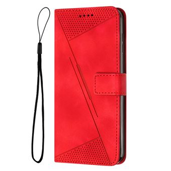 Coque UniqueMaison Rouge Pour Samsung Galaxy S22 Ultra Antichoc Etui à Rabat Fentes Cartes Avec Magnétique Housse Cuir PU Portefeuille - 1