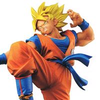 Figurine Dragon Ball Z Son Goku Super Saiyen 2 Têtes PVC 33 cm Avec Figurine Dragon Ball Z Son Goku Super Saiyen 2 Têtes PVC 33 cm Avec