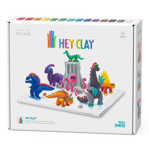 Kit créatif pâte à modeler 18en1 Hey Clay Mega Dinos 3+ ans