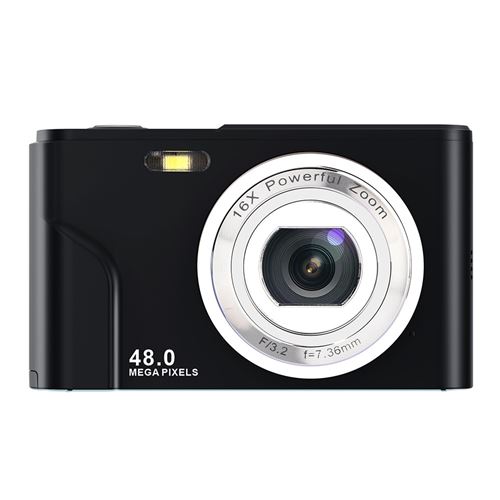 Appareil Photo Num&eacute;rique Preisku,48MP, Autofocus et &Eacute;cran HD-Noir