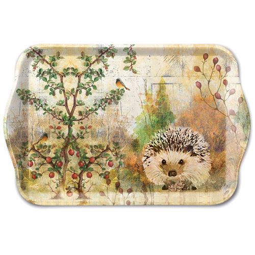 AMBIENTE Mini plateau Hérisson rectangulaire en mélamine 20.5 x 13.5 cm