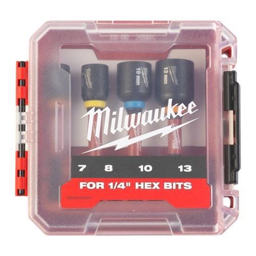 Set de 4 douilles magnétiques Shockwave™ Impact Duty - MILWAUKEE TOOL - 4932492445
