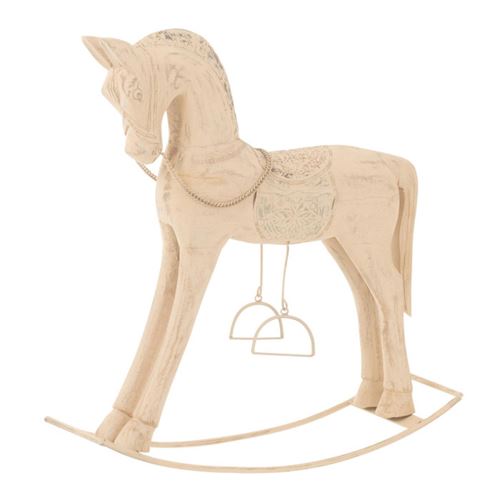 Paris Prix Beige Statuette Cheval Bois - Image 2