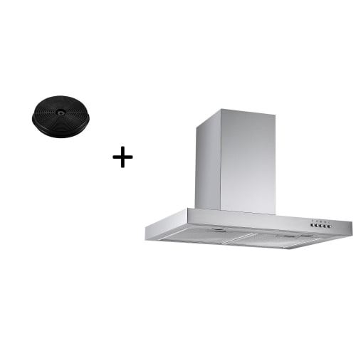 Respekta - Hotte monobloc Hotte murale Hotte cheminée Acier inoxydable 60 cm led