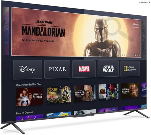 Tcl 55C721 - Classe De Diagonale 55" (54.6" Visualisable) TV LCD Rétro-Éclairée Par Led - QLED - Smart TV - Android TV - 4K UHD (2160P) 3840 X 2160 - Hdr - Quantum Dot - Aluminium Brossé