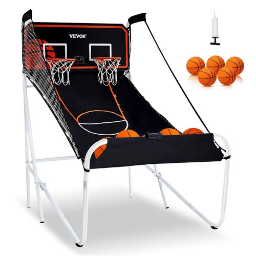 Non Communiqué Noir Vevor Jeu De Basketball D'arcade Pour 2 Joueurs Pliable Pour Enfants Et Adultes 5 Ballons