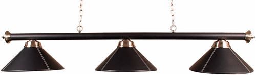 Lampadaire de billard avec trois abat-jour, l