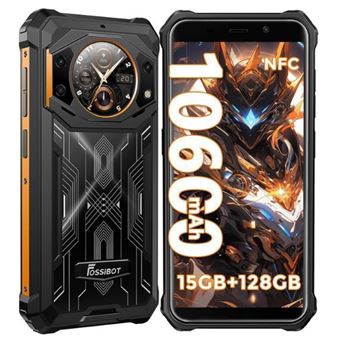 FOSSiBOT F101 Pro Smartphone antichoc IP68/IP69K double écran 10600mAh 15Go+128Go 4G NFC ORANGE - 1