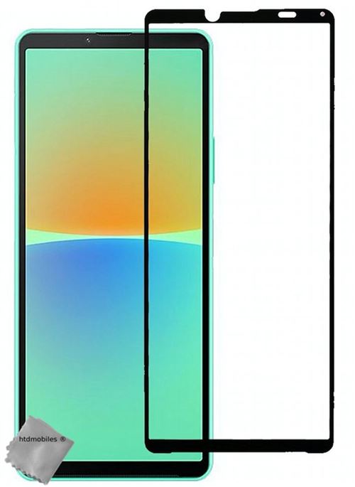 Film de protection verre trempe incurve integral pour Sony Xperia 10 IV - NOIR - htdmobiles