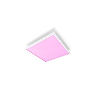 Philips Hue White and Color Ambiance, Panneau LED connecté carré SURIMU, compatible Bluetooth, Blanc - 1