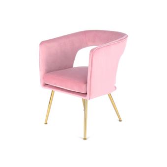 Chaise paris prix interieur non pliable en plastique H. 77 cm rose - 1