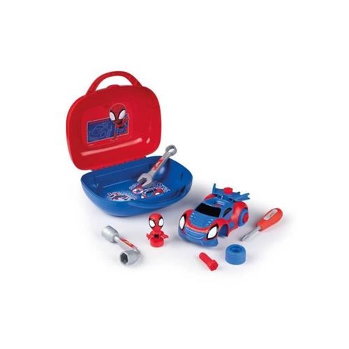 Smoby - Spidey - Malette Outils Bricolage Enfant - 13 Accessoires - Des 3Ans