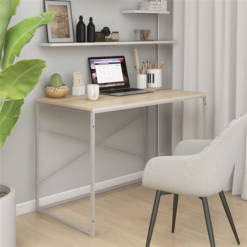 Vidaxl Blanc Bureau D'ordinateur - Image 3