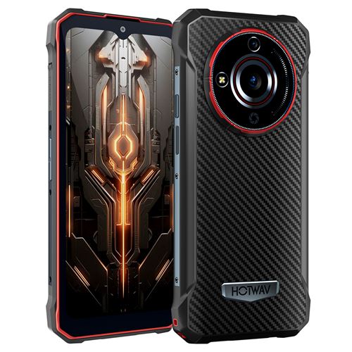 HOTWAV T7 Téléphone Portable 6.52 Android 13, 6280mAh, 8(4+4)Go+128Go, 21MP+8MP,Face ID,Dual SIM 4G - Rouge