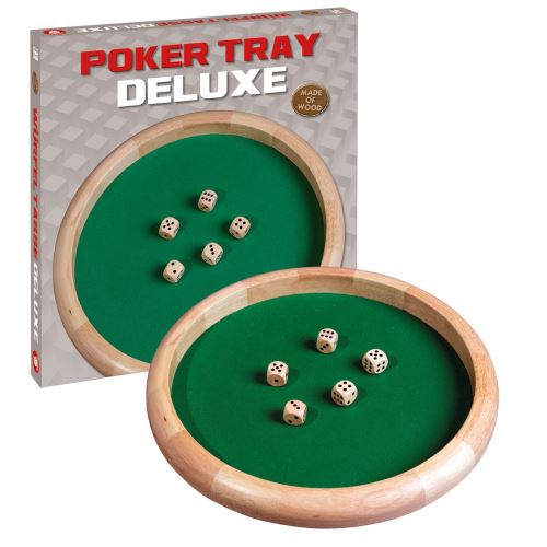 Jeu de dés PISTE DE DES LUXE 45CM AVEC 5 DES PIATNIK Multicolore