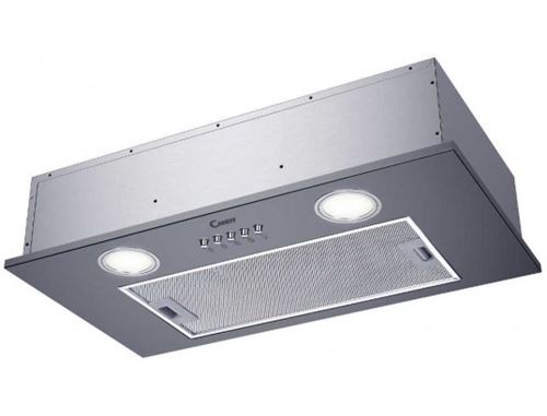 Candy CBG625/1X - Hotte - groupe filtrant - largeur : 52 cm - profondeur : 28 cm - evacuation & recyclage - argent