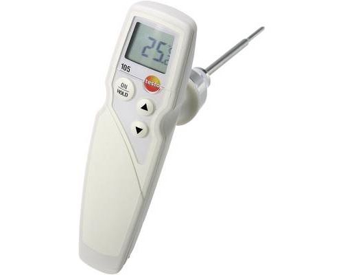 Thermomètre à sonde à piquer (HACCP) testo 105 0563 1051 -50 à 275 °C sonde K conforme HACCP