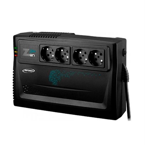 INFOSEC Zen Live 800 - Onduleur Line Interactive 800 VA 4 Prises FR/SCHUKO - Garantie 2 ans
