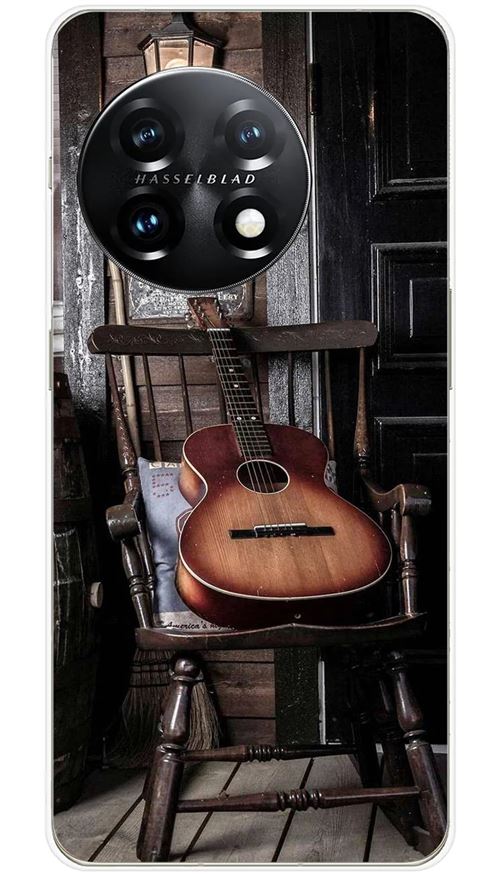 Coque en silicone imprimée compatible OnePlus 11 5G Guitare