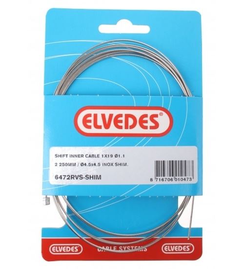 Elvedes accélération câble interne Shimano 02:25 m 1.1 mm 6472 argent
