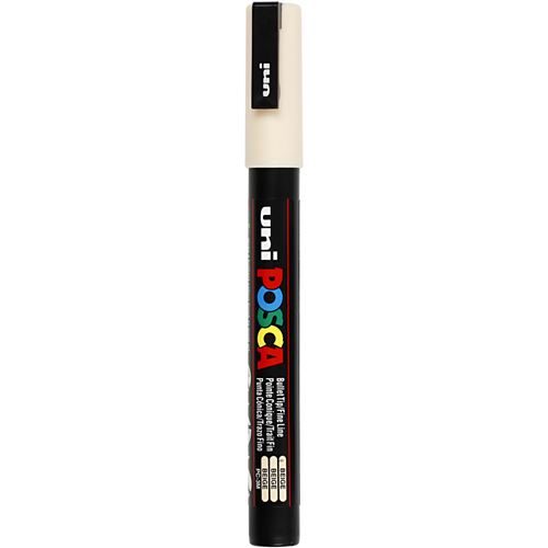 Marqueur Posca pointe conique trait fin Beige