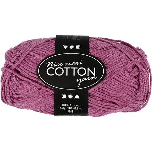 Creotime cordon de coton 80-85 m violet