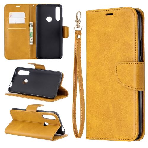 Etui en PU avec support jaune pour votre Huawei P Smart Z/Y9 Prime 2019