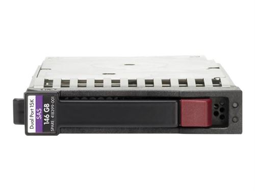 HPE Dual Port - Vaste schijf - 900 GB - hot-swap (verwisselbaar zonder uitschakelen) - 2.5 SFF - SAS 6Gb/s - 10000 tpm - voor HPE M6625; Enterprise Virtual Array P6350