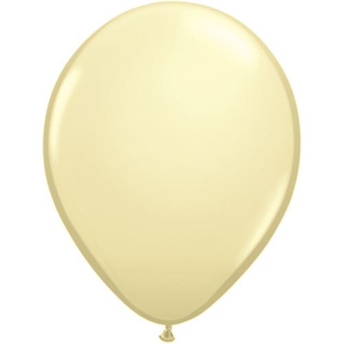 Qualatex - Ballons uni 28cm (lot de 100) (Taille unique) (Ivoire soyeux) - UTSG4586